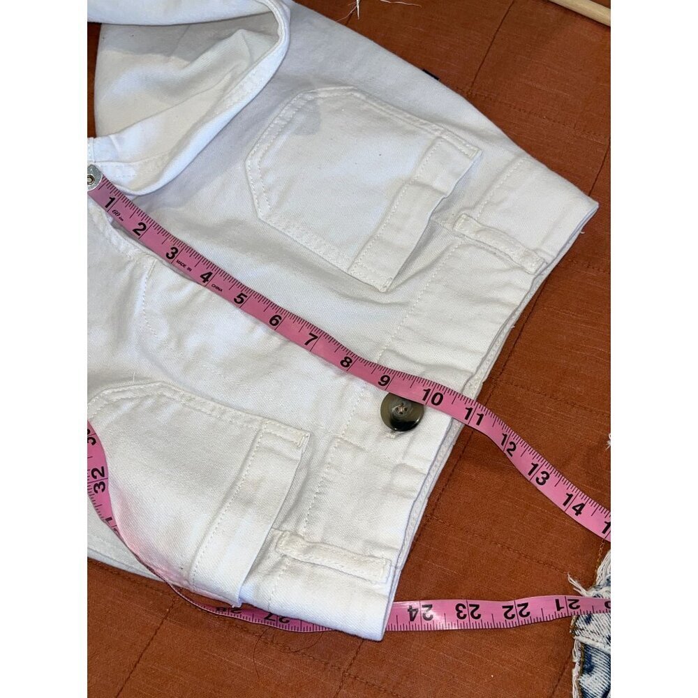 Pilcro Anthropologie The Jenna Wide-Leg Relaxed  White Jeans Size 25 Womens - Picture 8 of 11